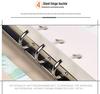 Magnetic Buckle PU Leather Business Notebook with Card Slot - Retro Style, Thickened Pages, Printable Stationery