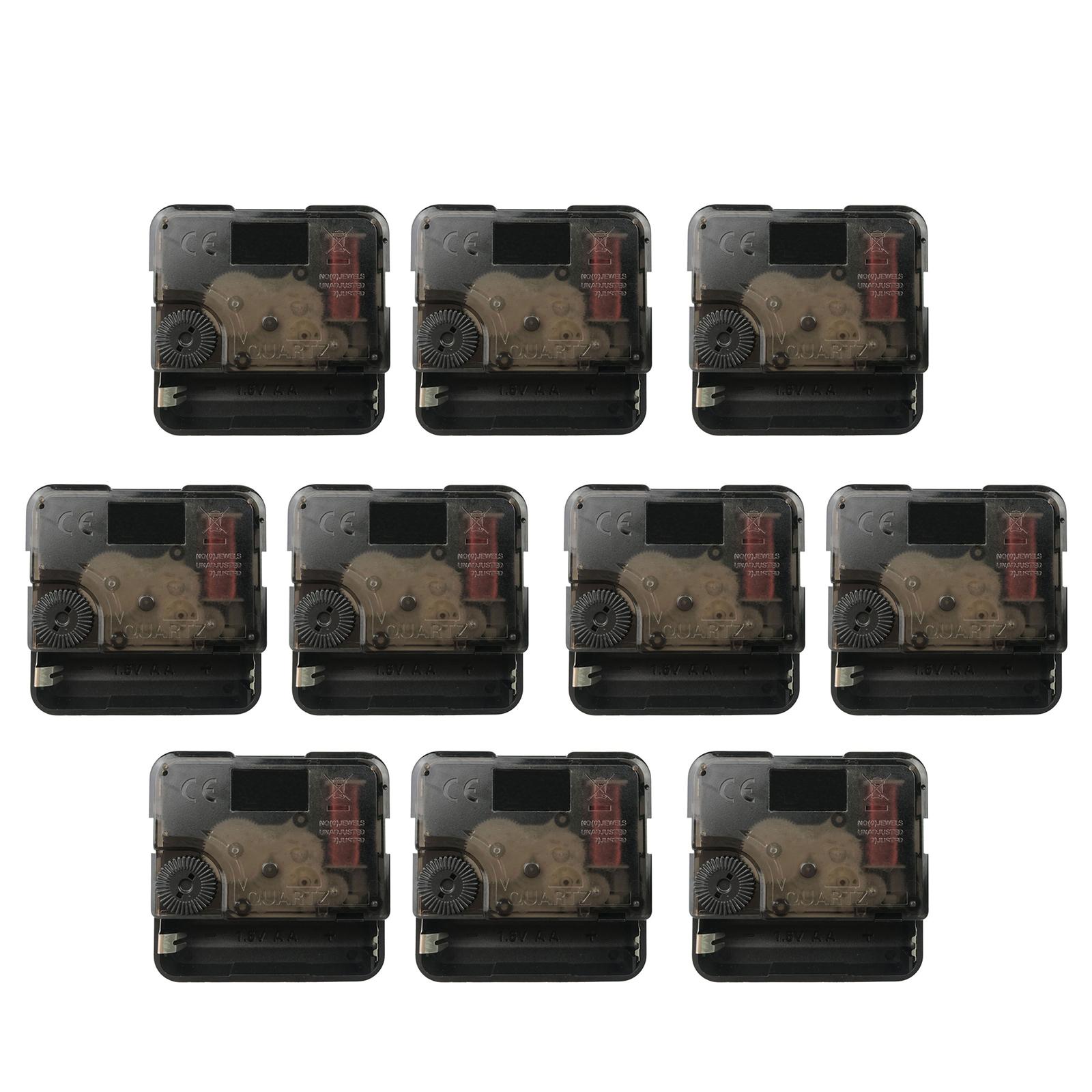 

10Pcs Precisions Quartzs Clock Movement Mechanism Replacement with Quiet Motor for Home Crafting Clock Repair Parts