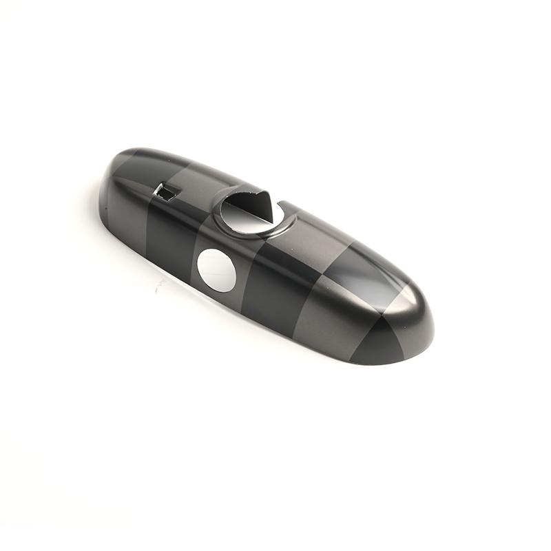 

The Black For MINI Cooper F54 F56 F55 F57 F60 Car Rear View Mirror Cover Housing Hatchback PC plastic Fashion Auto Styling With Hole(25cm)