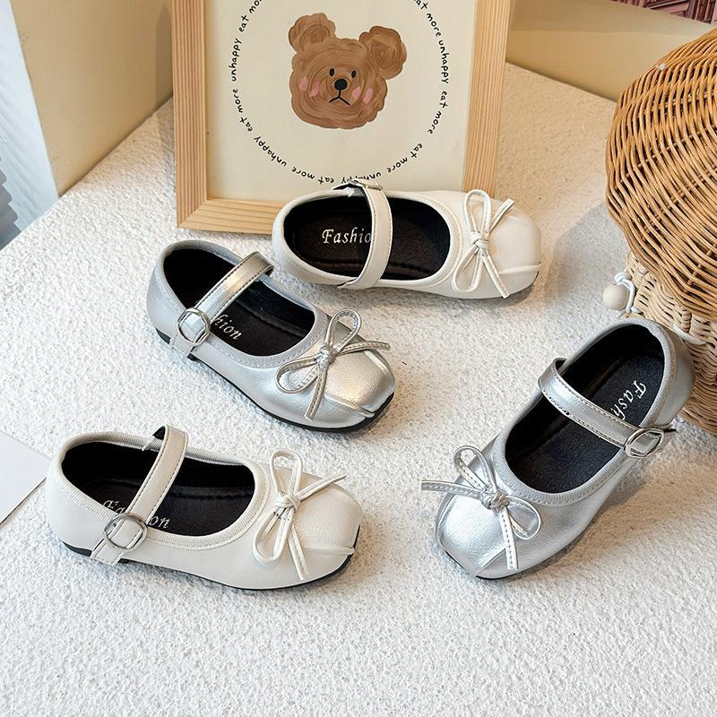 Cute Shoe Girl Single Shoe Soft Bottom Learning Walkers Leather Shoes