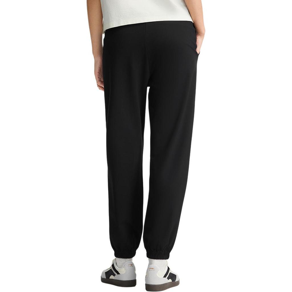 Li Ning Sports Trend Series Simple Mid Waist Fashion Versatile Loose Casual Pants Women Bottoms AKLW236-2