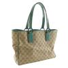 GUCCI Tote Bag 113017 Beige / green GG canvas Women Used