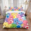 Colorful Care Bears Collage Print 3Pcs Bedding Setduvet Cover With 2 Bedropillowcase Home Birthday Gift