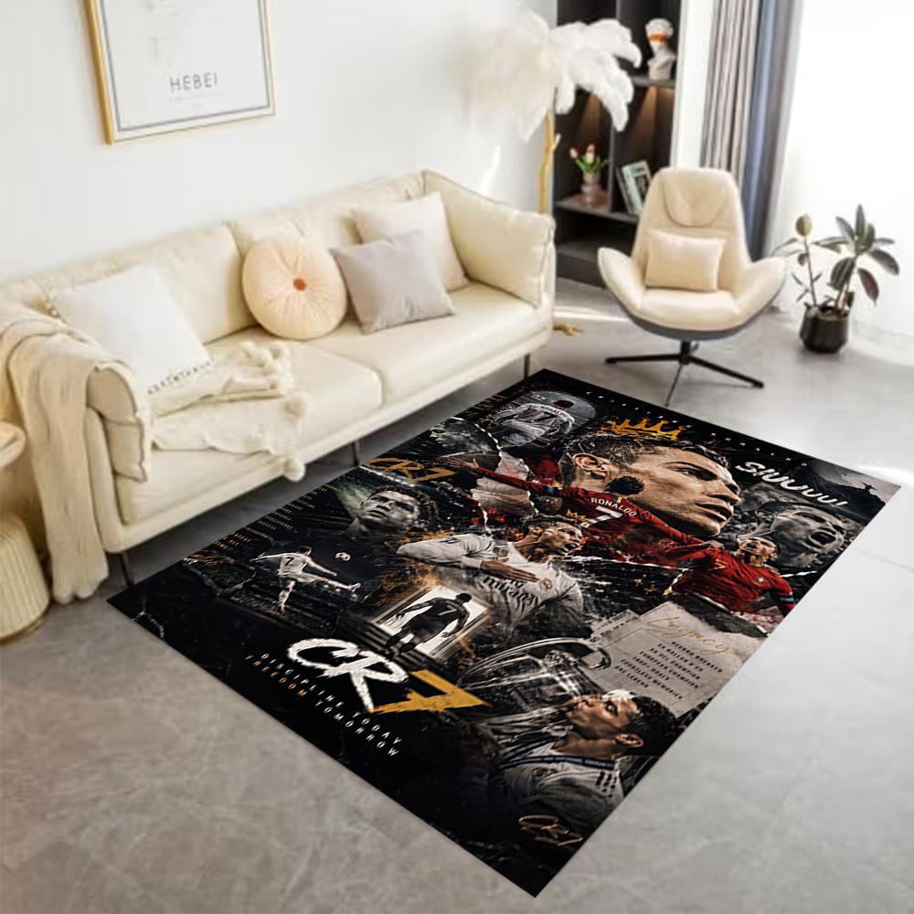 Cristiano Ronaldo's Legacy Area Rug Suitable for Outdoor Decorate Room Hallway Game Room Anti-slip Rug Decorate Offices Gift for Festivals