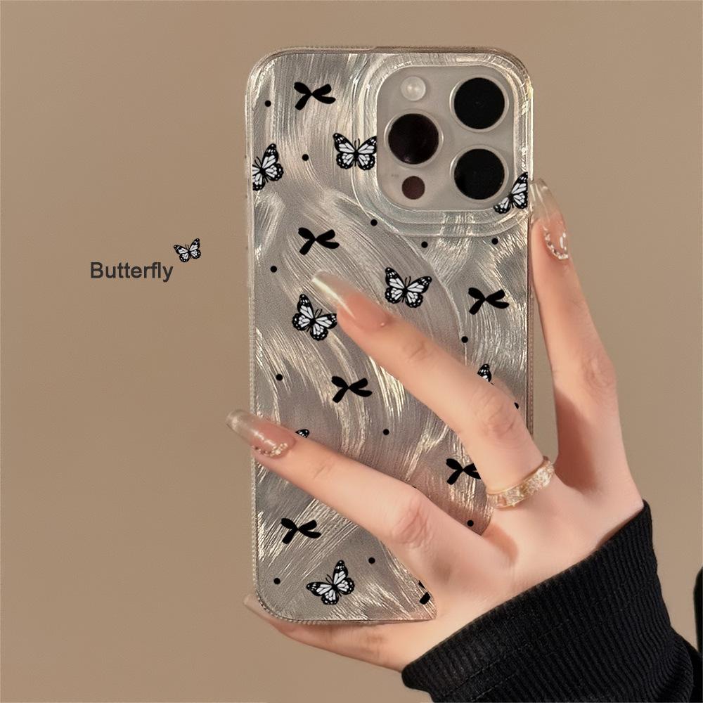 Creative Black Butterfly iPhone Case for iPhone 17, iPhone 17 Pro Max