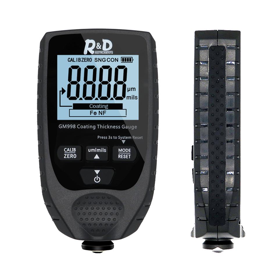 

НОВЫЙ полностью черный GM998 толщиномер лакокрасочного покрытия автомобиля тестер толщины гальванического металлического покрытия измеритель 0-1500um Fe & NFe зонд