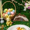 NELXI He is Risen Easter Decor, Christian Resurrection Scene Wooden Display, Empty Tomb and Cross Religious Tabletop Decoration, Rustic Farmhouse