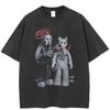 Maglietta grafica divertente streetwear in cotone unisex, magliette estive a maniche corte
