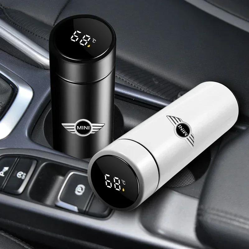 X4 X5 X6 2025 For BMW MINI Car For BMW Car Smart Thermos Bottle With Temperature Display Coffee Cup For BMW Mini Cooper R56 R50