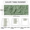 20/10/6 Pcs Cotton Gauze Table Runner Wedding Decoration Sage Green Cheesecloth Tablecloth Wedding Party Bridal Shower Decor