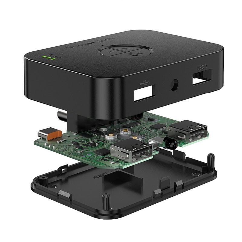 Wireless Bluetooth-compatible 6.0 Auditory Adapter Supports Two Devices Simultaneously And USB Music Playback