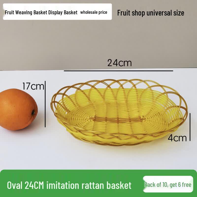Imitation Rattan Fruit Display Basket