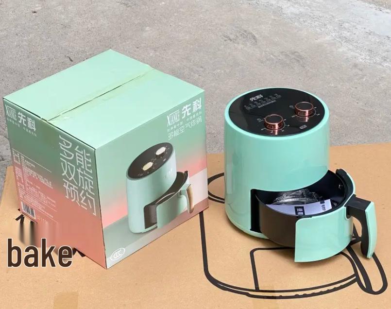 Xianke Smart Air Fryer: Large Capacity, Smokeless, Fully Automatic with Mechanical Timer