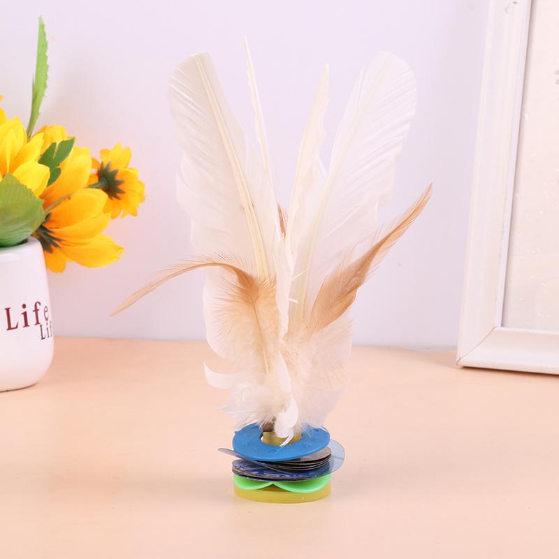 Sparka Badmintonbollar Vit Gåsfjäder Kinesisk Fotövning Sport Utomhusleksak