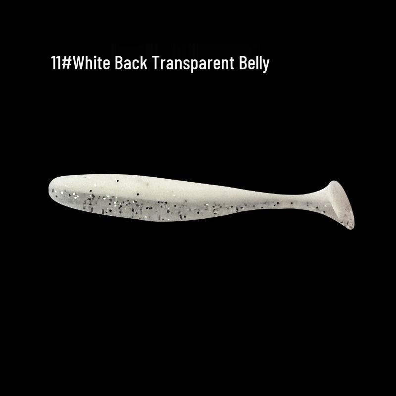 Two-Color T-Tail Soft Bait with Curly Tail Lead Hook for Bass Fishing