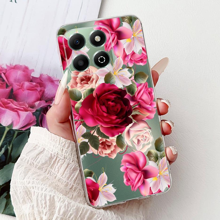 Für Honor X6b Hülle JDY-LX1 JDY-LX2 Niedliche Glückskarpfen Bemalte Abdeckung Weiche Dünne Handyhülle Für Honor X6a X 6b HonorX6a HonorX6b Fundas