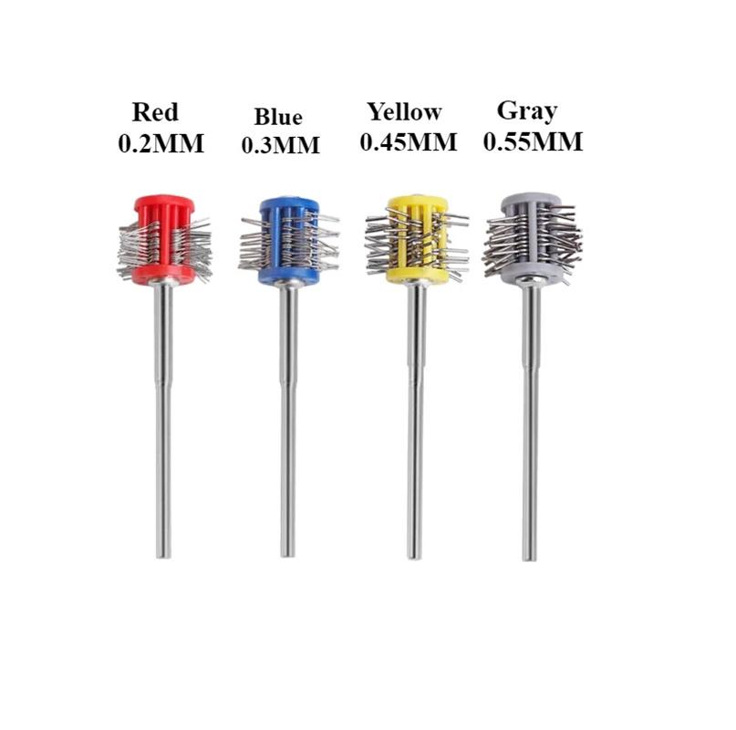 1PCS Professional Polishing Sand Hanging Matte Steel Wire Brush 2.35MM Handle Jewelry Making Tool 0.2mm/0.3mm/0.45mm/0.55mm