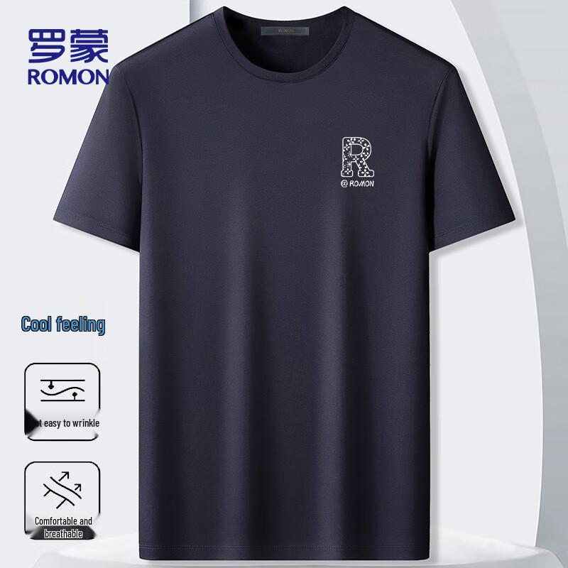 

ROMON Men s Ice Silk Short Sleeve T-Shirt 698 3XL