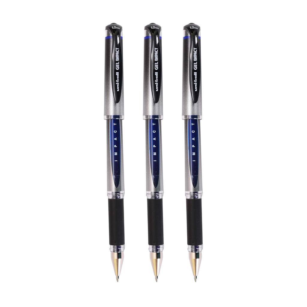 uni-ball Signo Gel Impact UM153S 1.0mm Gel Pen Blue Ink Pack of 3 for Office, School & Home Writing