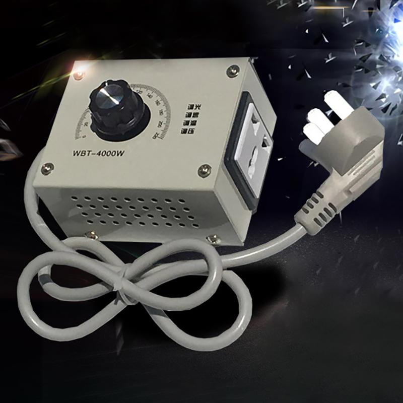 Regolatore di Potenza a Tiristore AC 220V 18A 4000W Regolatore di Velocità per Motore Regolatore di Velocità per Ventola Regolatore di Tensione Termostato