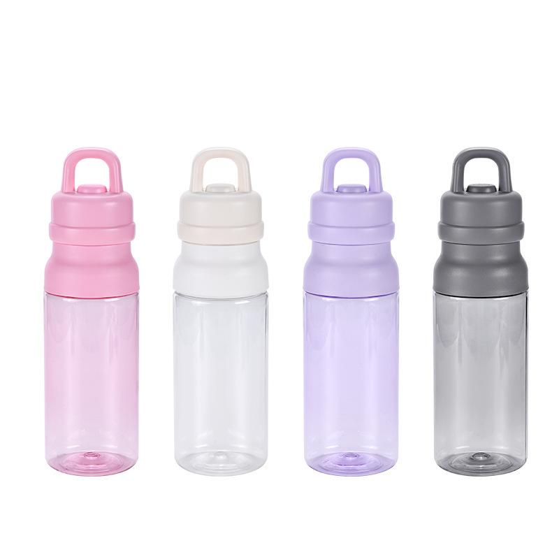 Plastmugg Utomhussporter Vattenflaska, Direkt Drickning Sportsvattenkanna, Förseglad Mugg med Stor Kapacitet