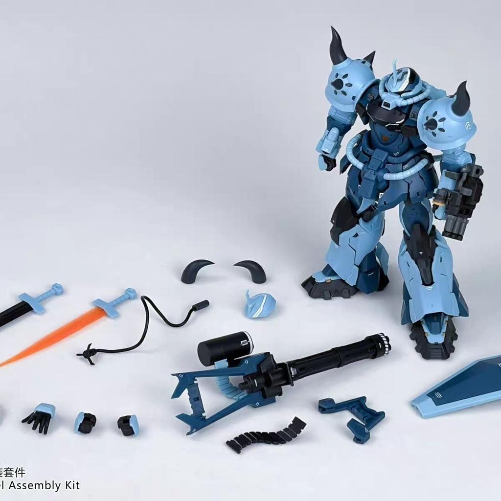 Nidai Model 1/144 Ms-07 B3 Gouf Assembly Model Kit Plastic Skeleton Action Figures Abs Collection Statue Models Kids Toys Gifts