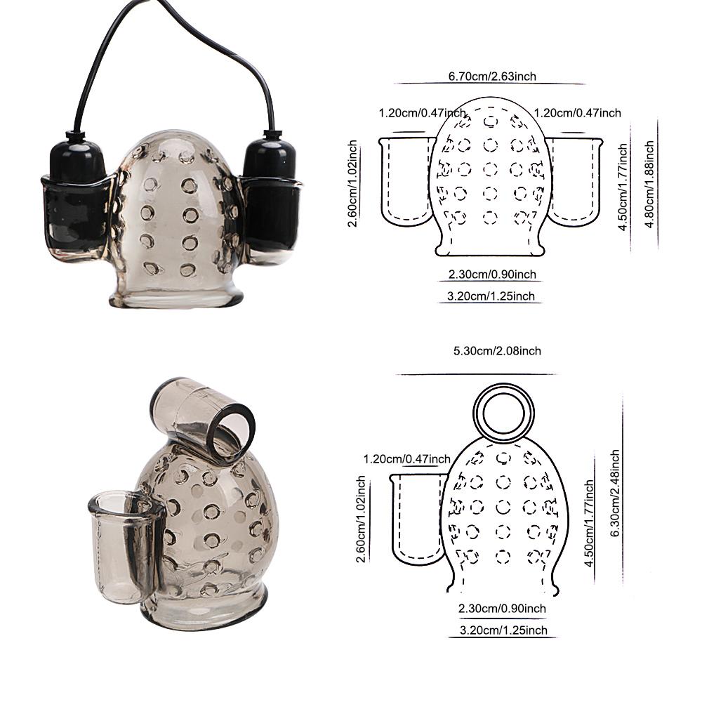Glans Vibrator Penis Vibrators Penis Massager With 2 Caps Male Masturbator Delay Lasting Trainer Sex Toy For Men 12 Speed