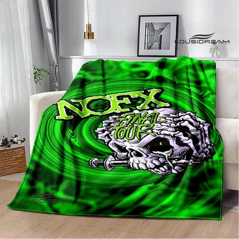 Punk band N-NOFX Retro printed blankets children's warm blanket soft and comfortable blanket home travel blanket birthday gift
