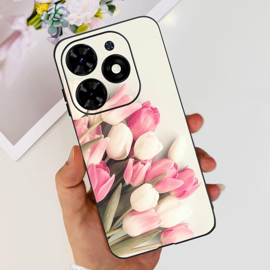 

Чехол для Infinix Smart 8 X6525 Милый Расписной Чехол 6.6 Мягкий Силикон ТПУ Ударопрочный Чехол для Телефона Для Infinix Smart 8 Smart8 Корпус Infinix Smart 8