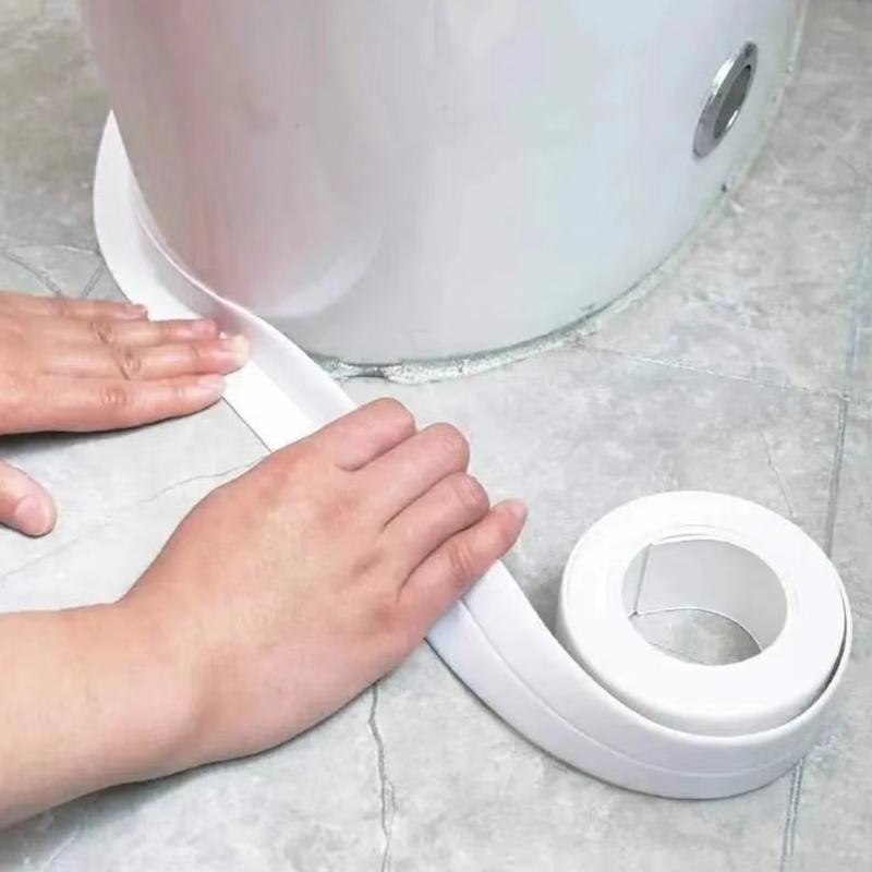 6/3/1PCS PVC Adhesive Tape Strong Self-adhesive Beauty Sealing Tape, Kitchen Oil Proof Toilet Gap Waterproof And Dustproof Sealing Strip