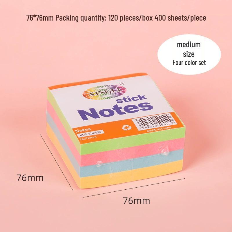 Creative Colorful Heart-shaped Sticky Notes Memo Pad for Students