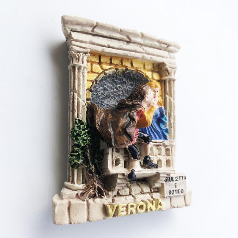 Italy Verona Travelling Fridge Magnets Romeo and Juliet Hometown Tourist Souvenris Fridge Magnetic Stickers Wedding Gifts