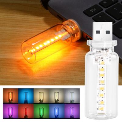 Car Mini Usb Night Light Control Dimmable Led Filament Lamp Usb Plug And Decorative Atmosphere Light For Car Bed O8l1