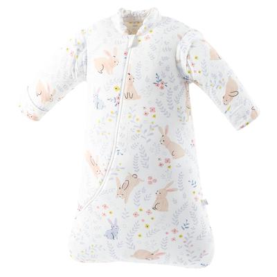 Baby Winter Prevents Colds While Long Sleeves with Removable Ages White [MOMSMENU] Sleeper, 2.5TOG Thick, Sleeping, Sleeves, 100% Cotton, Soft, 2-4,