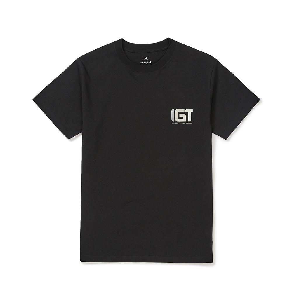 [Snowpeak] IGT Logo Short Sleeve T-shirt Black (S24FMBTS40)