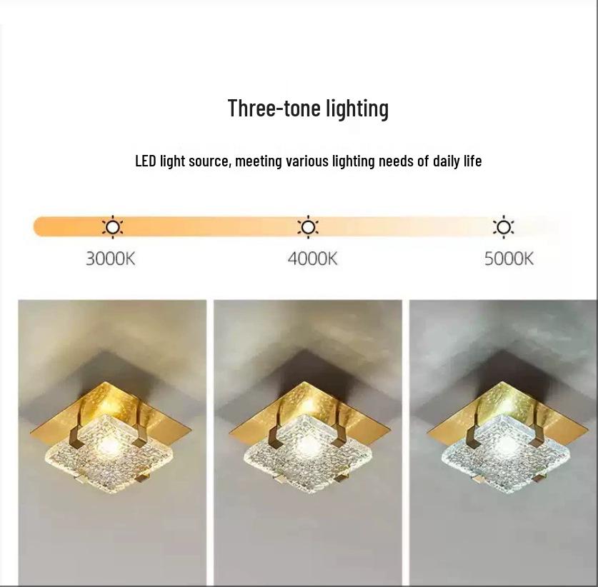 Amerykańska Luksusowa Designerska Lampa Sufitowa na Balkon, do Przedpokoju, Korytarza i Foyer