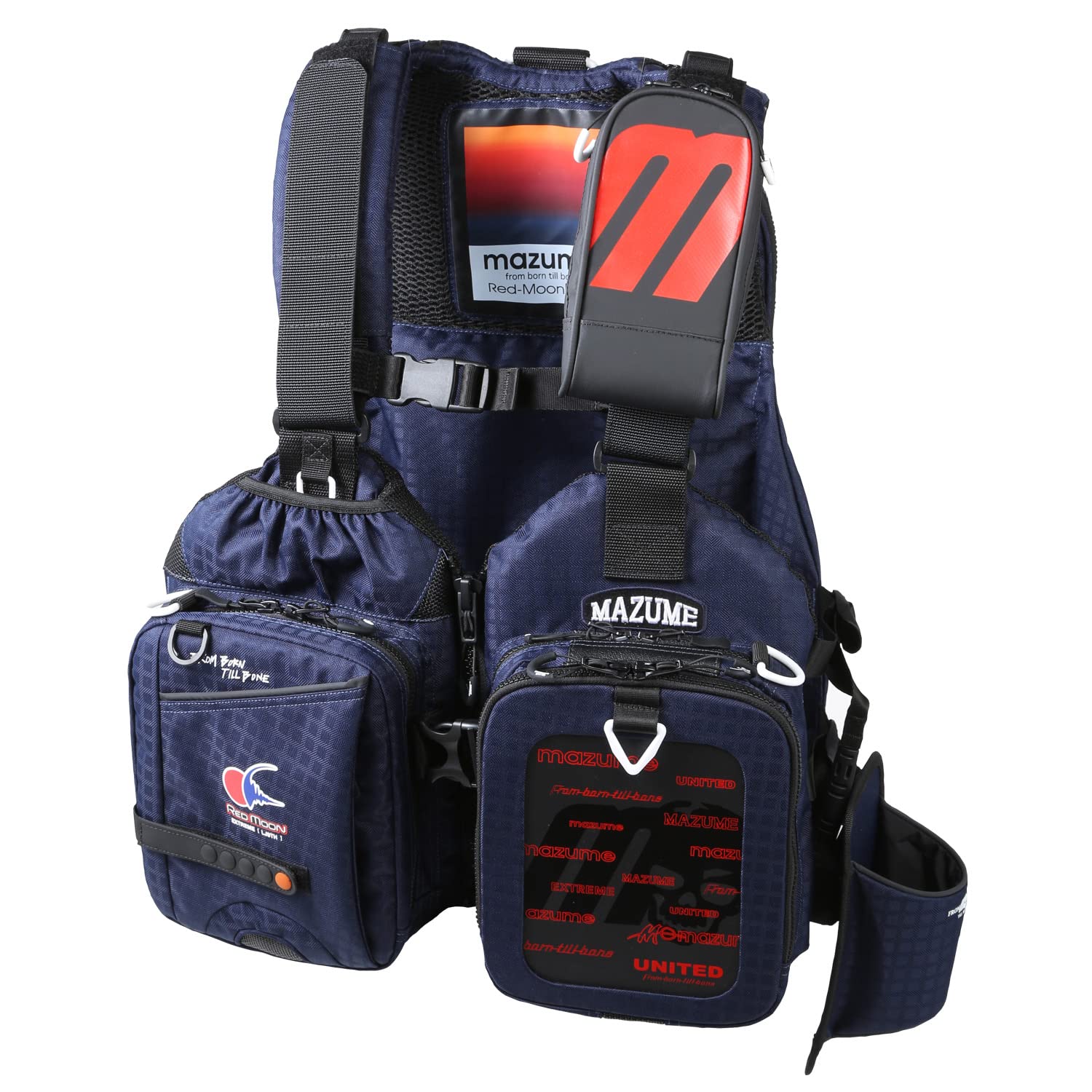 Спасательный жилет mazume Red Moon IX MZLJ-590-02 Синий Свободный размер 7,5 кг/24 часа Плавучесть