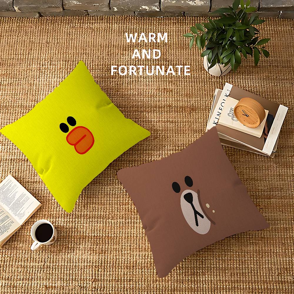 L-LINEF R-RIENDS Cushion Cover Decorative Pillow Sofa Home Decor case pillow cases