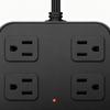 Flat Plug USB Ports Plug Strip 6 USB Ports 8 AC Outlets Supports Multiple Devices Extender US Standard Socket Strip Safe