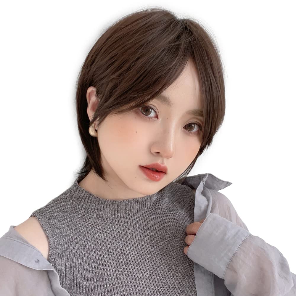 

Bright LaLa Cool Atre Short Wig, Short Full Bob Wig for Men and Women (hf1516-CR)