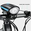 Bicycle Light With Horn 120 DB Waterproof 3 Modes Bicycle Front Light Horn  Outdoor USB Rechargeable MTB Cycling Bike Bell