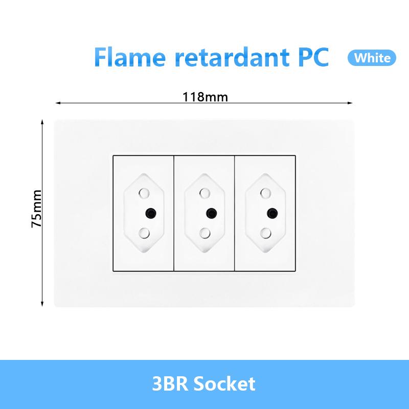 Italien Chile Mexiko USB Smart Typ-c 20W Schnelllade-Wandsteckdose Stecker, Brasilien Elektrischer Lichtschalter Universal-USB-C-Steckdose