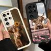 Phone Case for Samsung Galaxy S26 S25 Ultra S24 FE Cute Highland Cow Shell S23 Plus S22 + S21 S20 5G Soft Silicone Funda