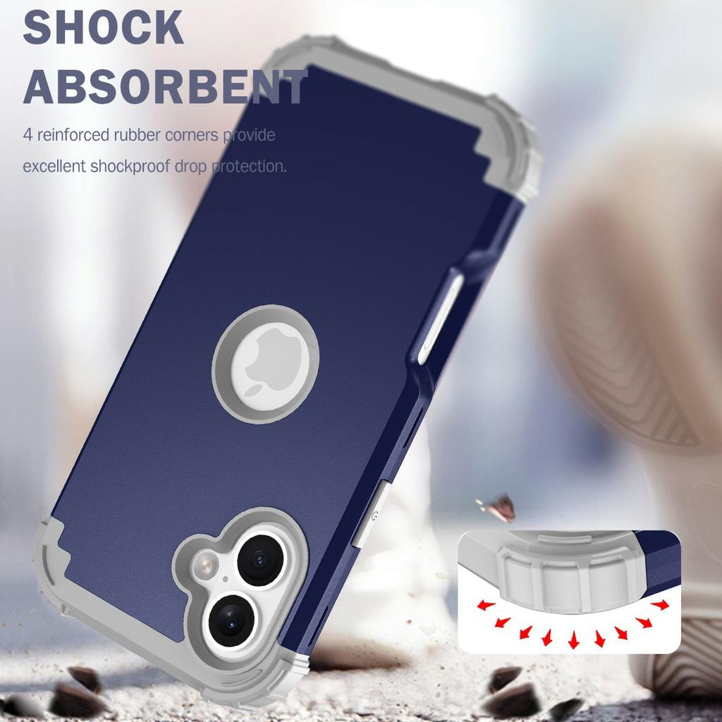 L-Style For iPhone 17 Case Shockproof PC+TPU Phone Back Cover