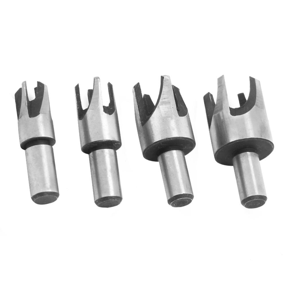 4 pezzi 45# Acciaio al Carbonio Tassellatore per Legno Utensile Punte in Acciaio ad Alto Carbonio Per Lavorazione del Legno