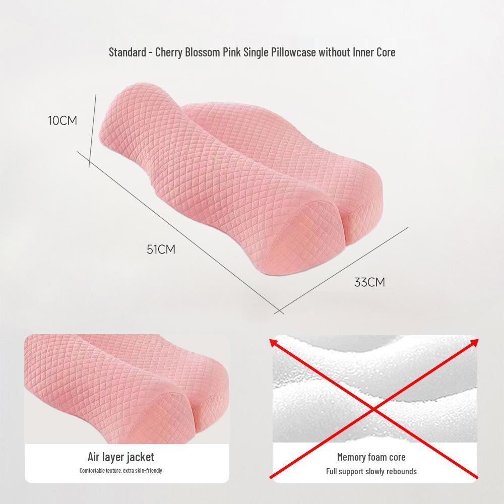 Cross-Border Cervical Pillow: Heated Neck Support, Memory Foam for Comfortable Sleep, Removable & Washable for Side Sleepers