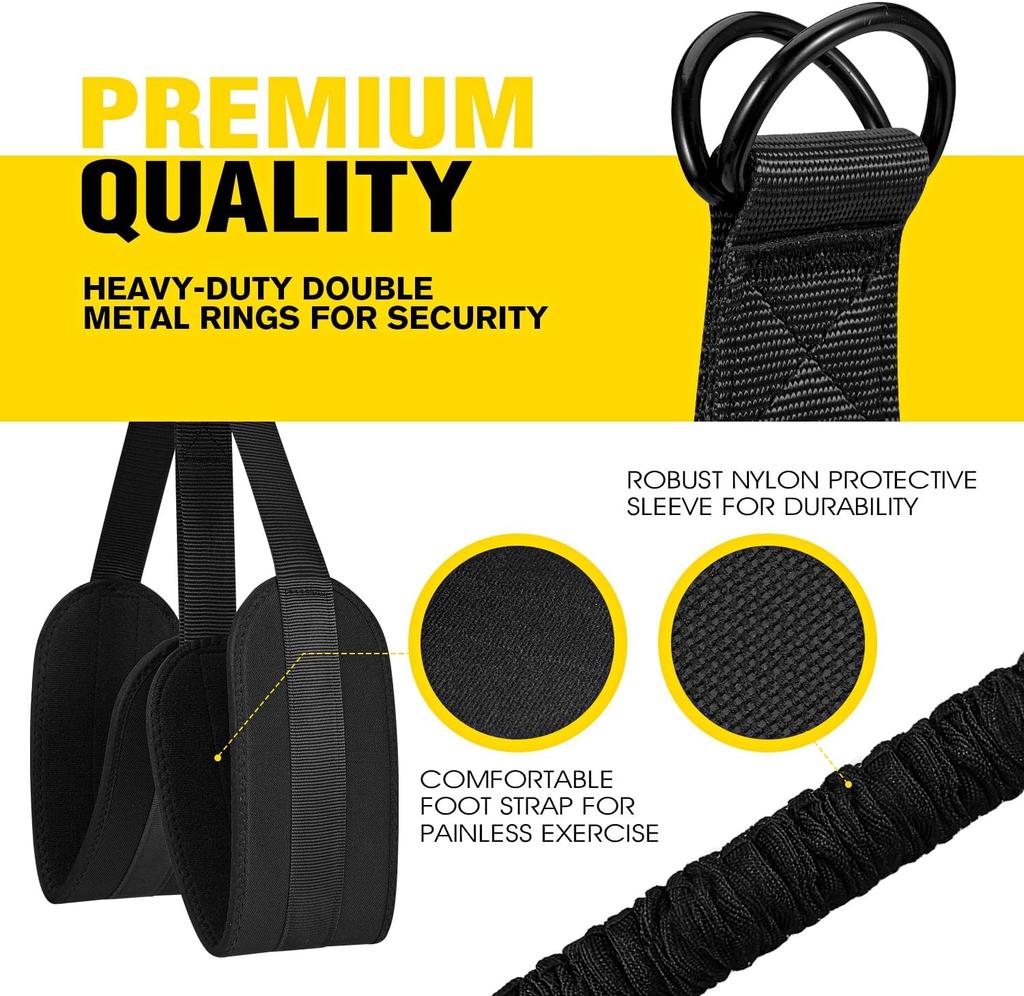 Pull up pull belt power belt  horizontal bar assist belt  elastic belt  fitness knee rest strength trainer  black 300 lbs