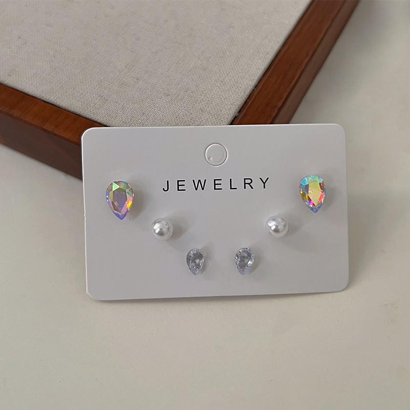 Exquisite Set, Earrings, Niche Design Earrings, Women's High-end Stud Earrings, Women's 6-piece Set