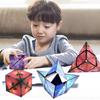 1ks Magnetické měnitelné kostky Magnetické kostky Magnet Fidget Antistres Flip Kubické puzzle Hračky Kouzelná nekonečná kosmická kostka