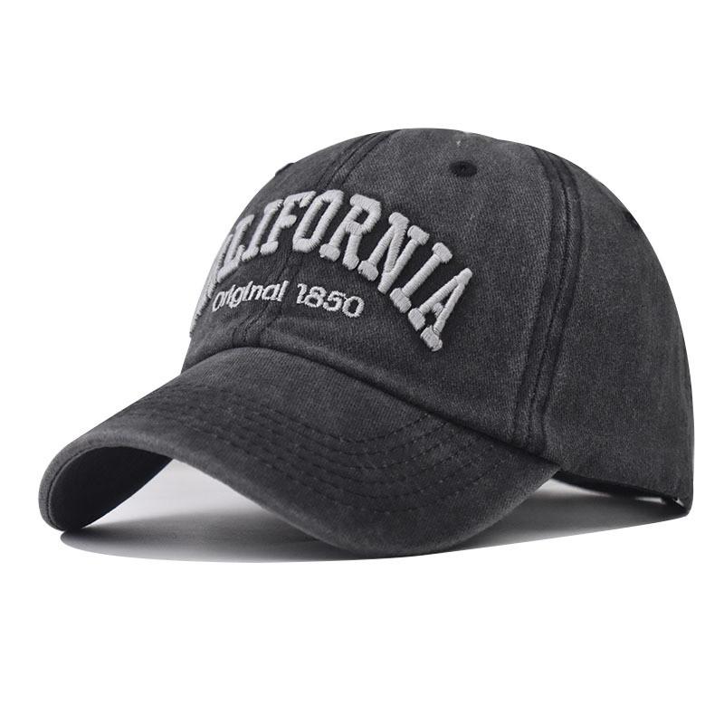 Vintage Design Letter Embroidery Neutral Casual Sun Shading Cap Baseball